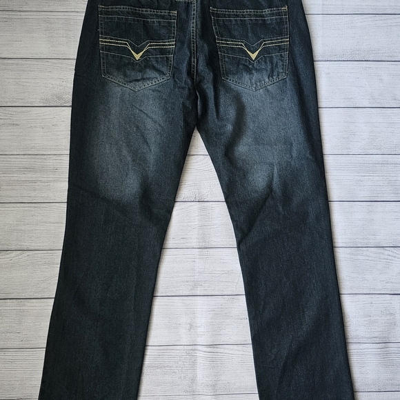 Men's Dark Indigo Denim Jeans 40x34 Tall Length - Picture 8 of 16